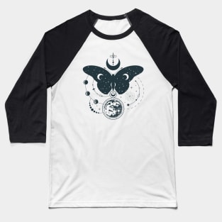 Hand Drawn Mystical Moon Baseball T-Shirt